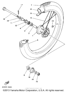 XT225D Переднее колесо