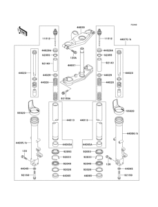 ZX600 Передняя вилка