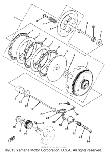 YZ50G Сцепление