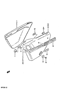 GP125 Обтекатель задний
