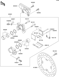 ZX1200 Rear brake(b1h / b2h)