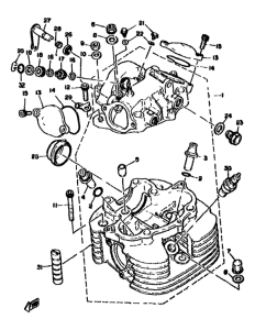 XT500 Головка цилиндров