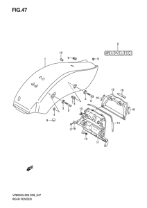 VZ800 Заднее крыло