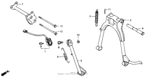 CB125T Подножка