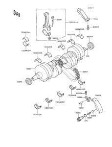 ZX500 Коленвал