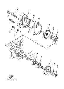 YZ125 Водяная помпа