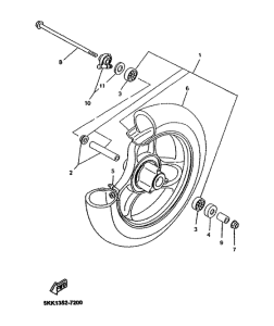 YN50R Переднее колесо