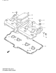 GSX750 Крышка головки цилиндров