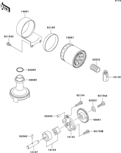 EJ800 Масляный насос
