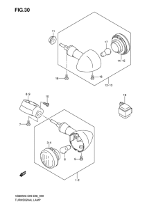 VS800 Поворотники