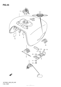 VZ1500 Fuel Tank (Vz1500L3 E33)