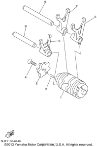 TTR125P Копирный вал