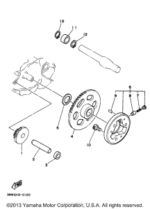 XT225K Муфта стартера