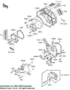 ZX900 Крышки двигателя