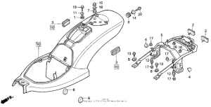 VT600C Задний бампер