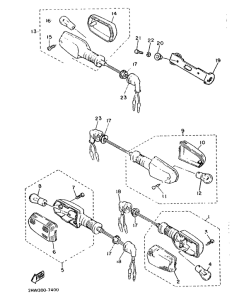 FZ600 Поворотники