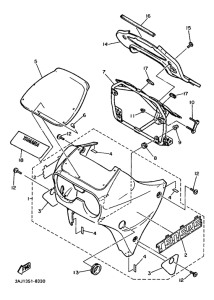 XT600Z Обтекатель 1