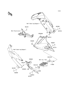 EX400 Обтекатель нижний