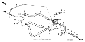 VTX1300C Air injection control valve ('04-'07,a /...