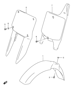 RM250 Переднее крыло