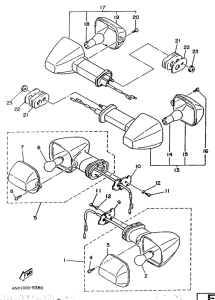 TRX850 Поворотники