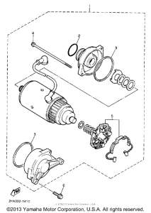 FJ1200AE Стартер