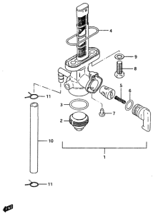 ZR50 Топливный кран