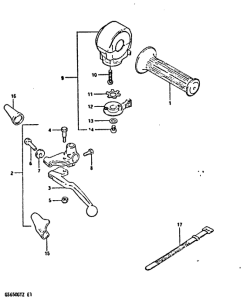 GS650 Left handle switch