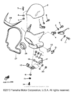 XJ550RJ Передний обтекатель