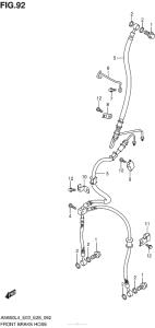 AN650Z Передние тормозные трубки