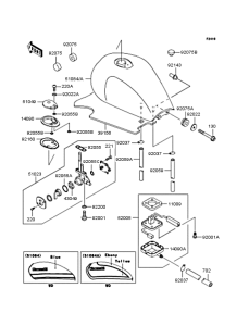 ZR1100 Топливный бак