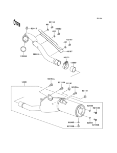 KLX300R Muffler comp