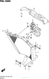 GSX-R750 Radiator (Gsx-R750L7 E33)