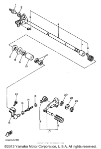 FZ700TC Вал переключения