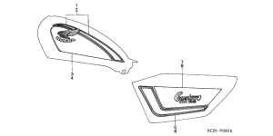 CM125C Наклейка