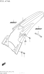 RM-Z250 Задний бампер