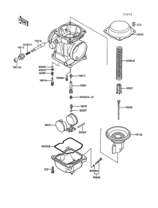 EX400 Карбюратор в разборе