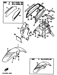 XTZ750 XTZ750B Крыло