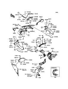 ZX1400 Обтекатель (верхний)