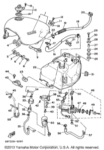 XV535EC Топливный бак
