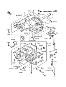 ZR400 Картер двигателя