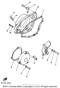 YZ490U Боковые крышки
