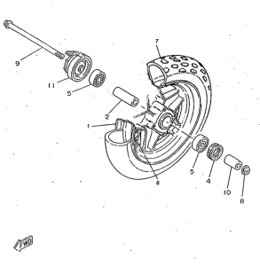 CW50RSX Переднее колесо