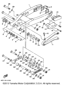 YZ125G1 Бугель