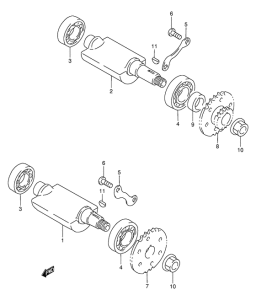 DR800 Балансир кривошипа