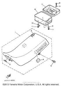 TT350S Сиденье