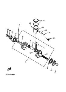 CX50 Коленчатый вал поршень