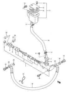 GSX750 Задний тормозной цилиндр