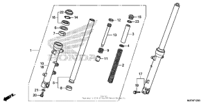 CTX700N DCT Передняя вилка