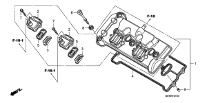 CBF600 (Naked) Крышка головки цилиндров